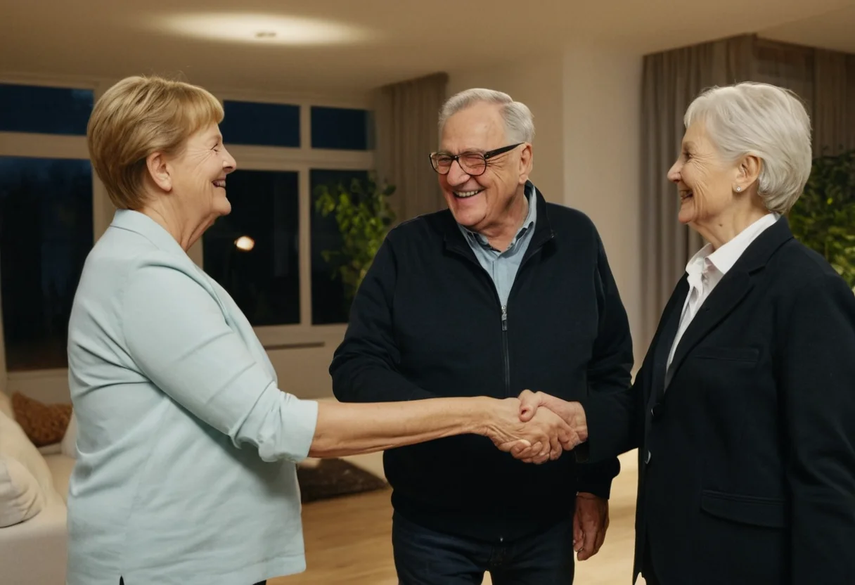 Bernhardt von Platzmacherhelden mit zufriedenem Kunden