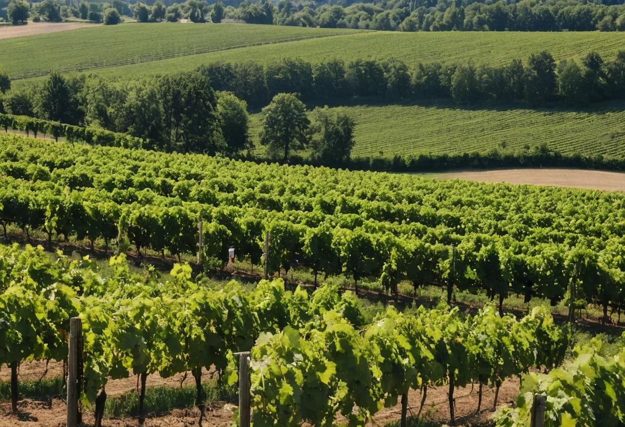 Weinberg-Landschaft von Bockenheim an der Weinstraße