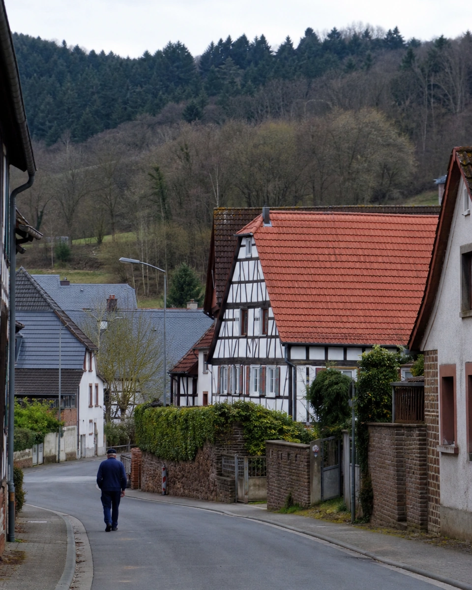 Bergdorf Imsbach am Donnersberg mit Fachwerkhäusern