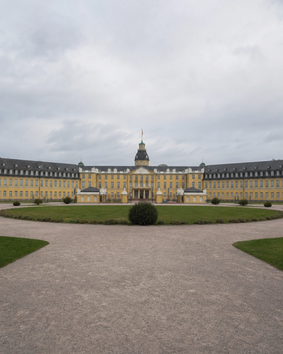 Karlsruher Schloss mit Schlossplatz