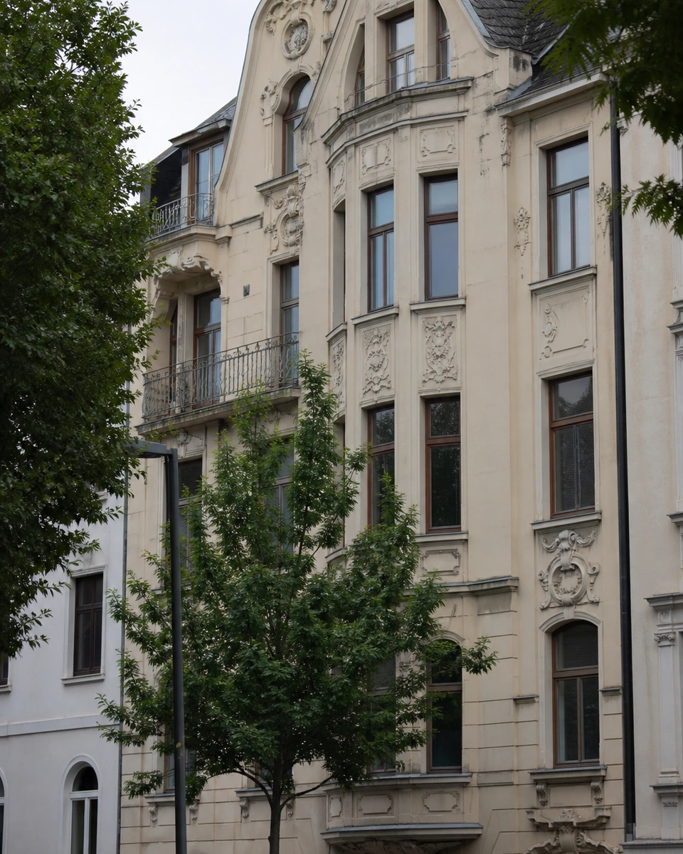 Jugendstil-Fassade in Landau in der Pfalz