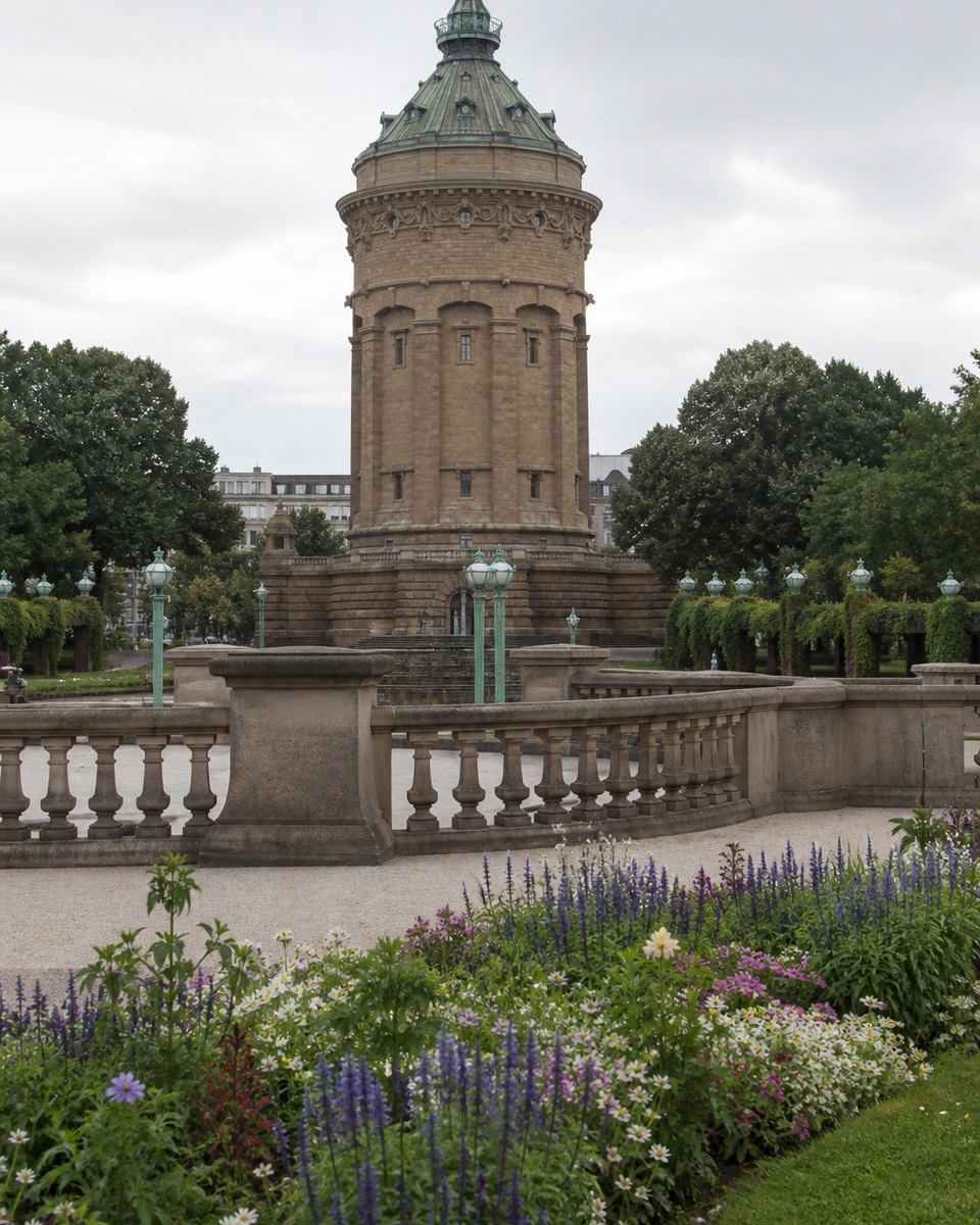 Wasserturm am Friedrichsplatz in Mannheim